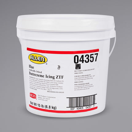 Kem phủ bánh Rich's xanh dương kem bơ - 6,8 kg xô