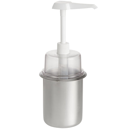 Bộ bình phân phối gia vị Steril-Sil thép không gỉ 890 ml kèm vòi bơm 30 ml và nắp vòm