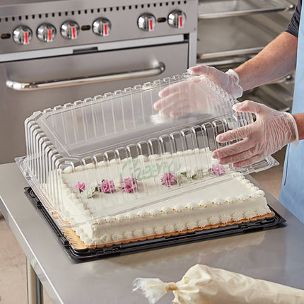 Hộp đựng bánh mang đi Choice 1/2 Size High nắp vòm Sheet Cake Display bình đựng với trong suốt nắp vòm nắp - Thùng 25 cá