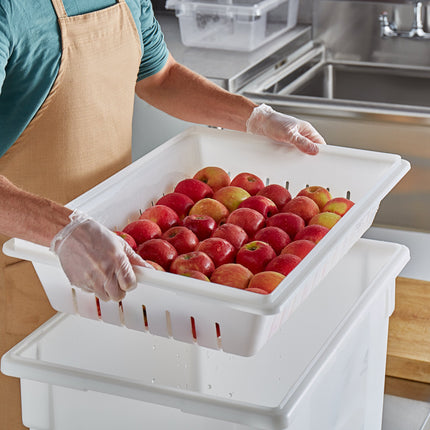 Rổ lọc / hộp lọc nước thực phẩm nhựa polyethylene Vigor 66 x 46 x 13 cm màu trắng