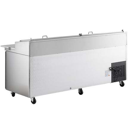 Bàn mát chuẩn bị pizza 3 cửa Avantco APPT-91-HC 234 cm
