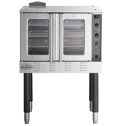 Lò nướng đối lưu gas tự nhiên MainStreet Equipment CG1-N nguyên cỡ một tầng kèm chân - 54.000 BTU
