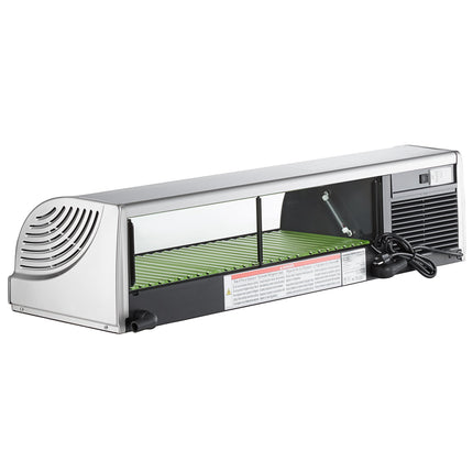 Tủ trưng bày sushi lạnh Hoshizaki HNC-120BA-L-SLH kính cong 119 cm - Máy nén bên trái