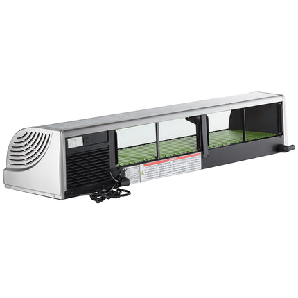 Tủ mát trưng bày sushi Hoshizaki HNC-150BA-R-SLH cong thủy tinh làm lạnh Sushi trưng bày Case 149,9 cm - Right Side Comp