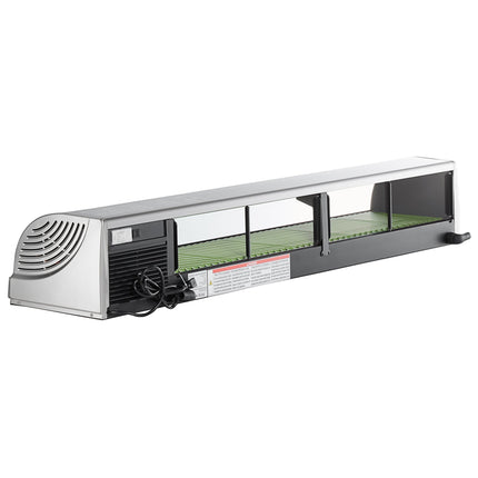Tủ mát trưng bày sushi Hoshizaki HNC-180BA-R-SLH cong thủy tinh làm lạnh Sushi trưng bày Case 180,3 cm - Right Side Comp