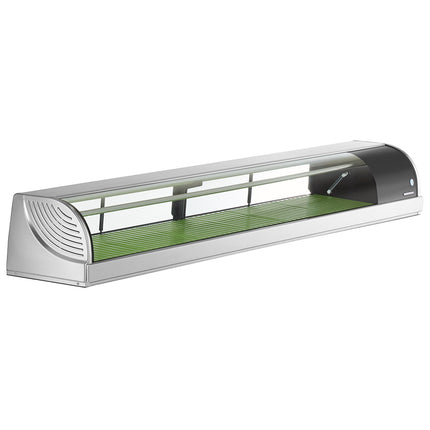 Tủ trưng bày sushi kính cong làm lạnh Hoshizaki HNC-210BA-R-SLH 210 cm - máy nén bên phải