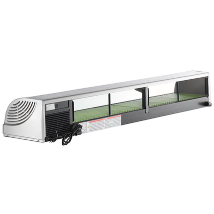 Tủ trưng bày sushi kính cong làm lạnh Hoshizaki HNC-210BA-R-SLH 210 cm - máy nén bên phải