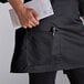 Tạp dề nửa bistro 2 túi pha polyester-cotton tùy chỉnh được màu đen Choice