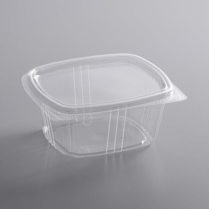 Choice Hộp Đựng Deli Nắp Bản Lề Nhựa RPET Tái Chế Trong Suốt 16 oz 200 Cái/Thùng