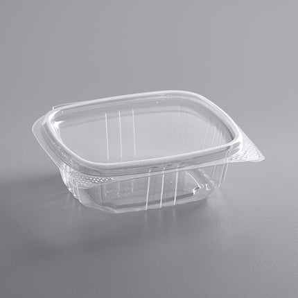 Choice Hộp Đựng Đồ Ăn Mang Đi Nắp Bản Lề Nhựa RPET Tái Chế 4 oz Trong Suốt 400/Case