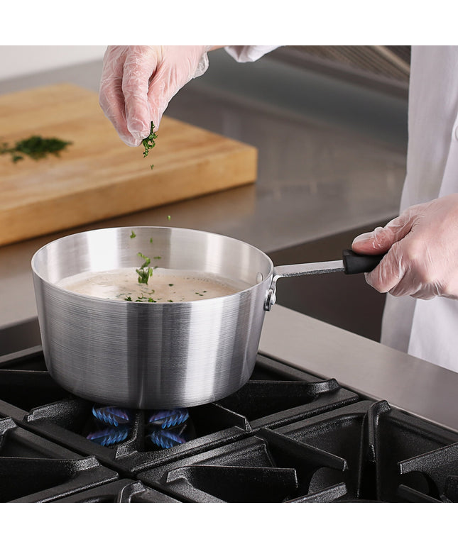 Nồi nấu sốt nhôm thành nghiêng Choice 3,5 lít tay cầm silicone đen
