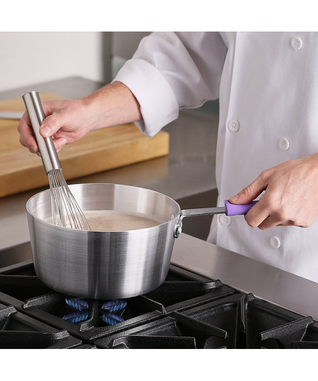 Nồi nấu sốt nhôm thành nghiêng Choice 3,5 lít tay cầm silicone tím chống dị ứng