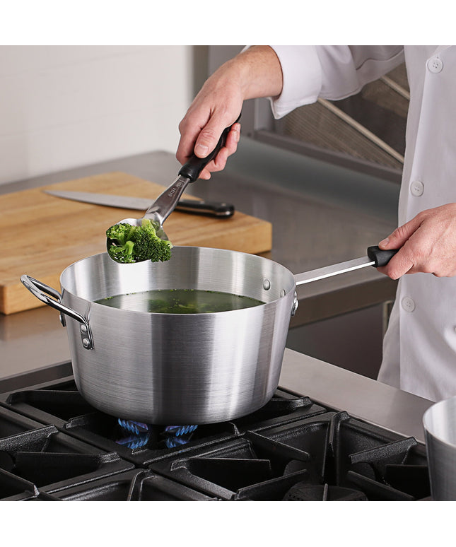 Nồi nấu sốt nhôm thành nghiêng Choice 6,6 lít tay cầm silicone đen