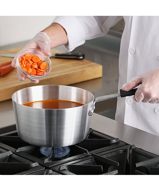 Nồi nấu sốt nhôm thành nghiêng Choice 4,3 lít tay cầm silicone đen