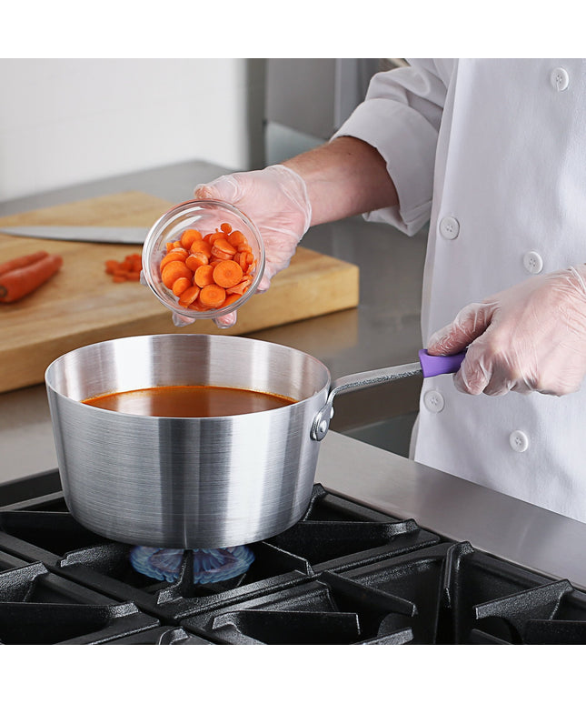 Nồi nấu sốt nhôm thành nghiêng Choice 4,3 lít tay cầm silicone tím chống dị ứng