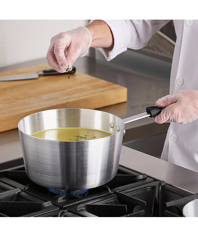Nồi nấu sốt nhôm thành nghiêng Choice 5,2 lít tay cầm silicone đen
