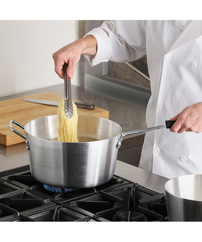 Nồi nấu sốt nhôm thành nghiêng Choice 9,5 lít tay cầm silicone đen