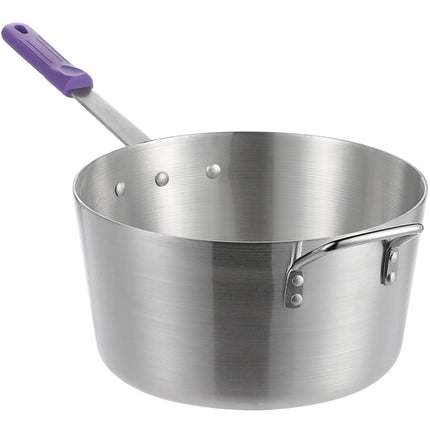 Nồi nấu sốt nhôm thành nghiêng Choice 9,5 lít tay cầm silicone tím chống dị ứng