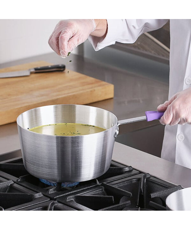 Nồi nấu sốt nhôm thành nghiêng Choice 5,2 lít tay cầm silicone tím chống dị ứng