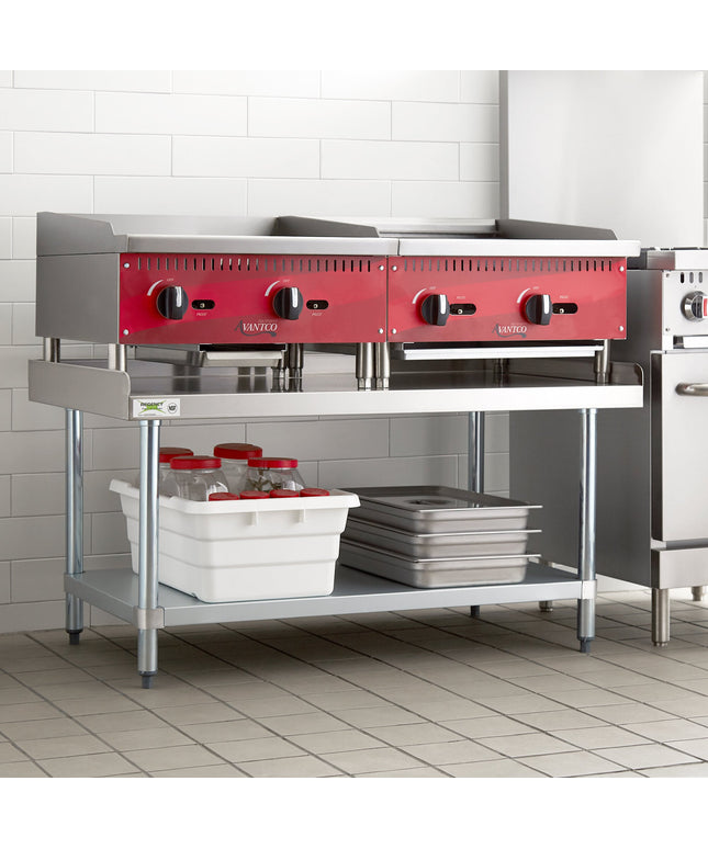 Chân đế thiết bị Regency 76,2 cm x 121,9 cm 16-Gauge inox Equipment Stand mạ kẽm kệ dưới