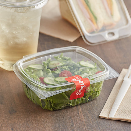 Choice Hộp Đựng Deli Nắp Bản Lề Nhựa RPET Tái Chế Trong Suốt 12 oz 200 Cái/Thùng