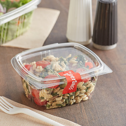 Choice Hộp Đựng Deli Nắp Bản Lề Nhựa RPET Tái Chế Trong Suốt 16 oz 200 Cái/Thùng