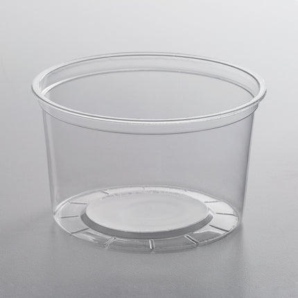 Choice Hộp Đựng Đồ Ăn Deli Tròn Trong Mờ Dùng Được Lò Vi Sóng In Tùy Chỉnh 16 oz - 500/Thùng