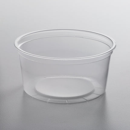 Choice Hộp Đựng Đồ Ăn Mang Đi Tròn 12 oz Trong Mờ Tùy Chỉnh Dùng Được Lò Vi Sóng 500/Case