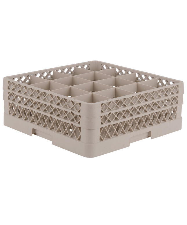 Giá đựng ly 16 ngăn màu be Vollrath Traex® TR8DD cỡ đầy đủ cao 16,2 cm