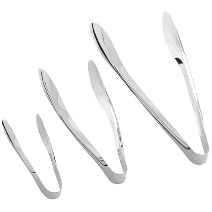 Bộ kẹp gắp thép không gỉ 18/8 Acopa 3 món viền trơn