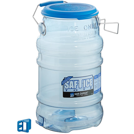 Xô đá polycarbonate San Jamar Saf-T-Ice 23 lít có nắp và giá treo
