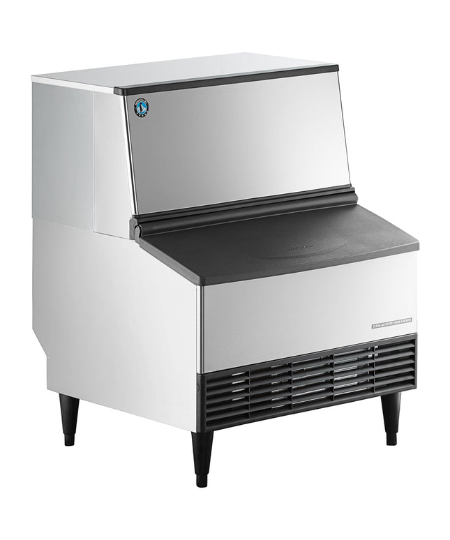 Máy làm đá viên lưỡi liềm để gầm quầy làm mát bằng nước kèm thùng chứa 45 kg Hoshizaki KM-301BWJ 76 cm - 115V, 129 kg