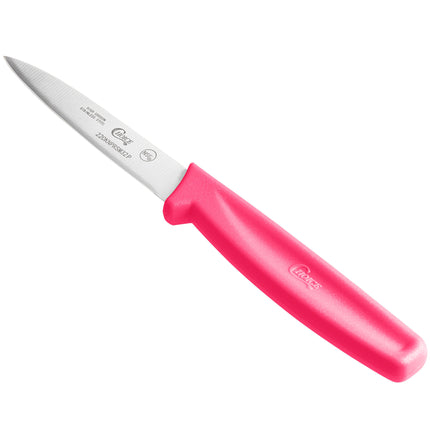Dao gọt lưỡi trơn Choice 8,3 cm cán hồng neon