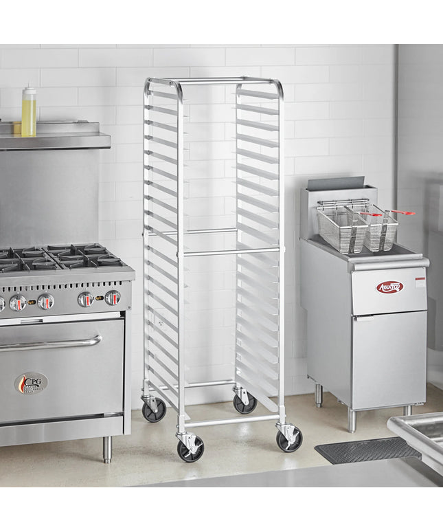 Giá để khay nướng nạp đầu bằng nhôm Steelton 20 khay - chưa lắp ráp
