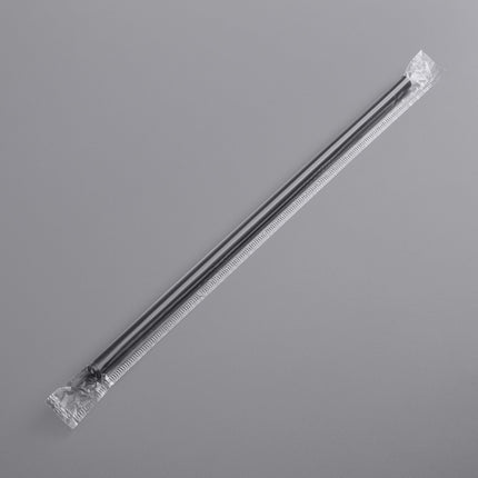 Ống hút khổng lồ bọc riêng đen Choice 25 cm - Túi 500 cái