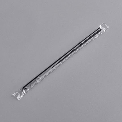 Ống hút gập jumbo bọc riêng đen Choice 19,7 cm - Thùng 10.000 cái