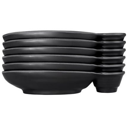Khay melamine 2 ngăn Elite Global Solutions JWC1408 Zen 25 x 14 cm - Màu đen, Thùng 6 cái