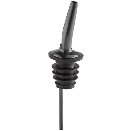 Vòi rót rượu American Metalcraft TPRB màu đen đầu vòi thuôn không vòng cổ - Gói 12 cái