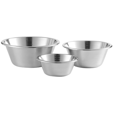 Bộ tô trộn / đánh thép không gỉ loại nặng Linden Sweden Jonas 3 món - Bộ 3 cái