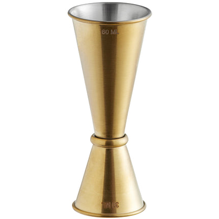 Ly đong rượu jigger inox chải vàng kiểu Nhật American Metalcraft JGG5 30 ml & 59 ml