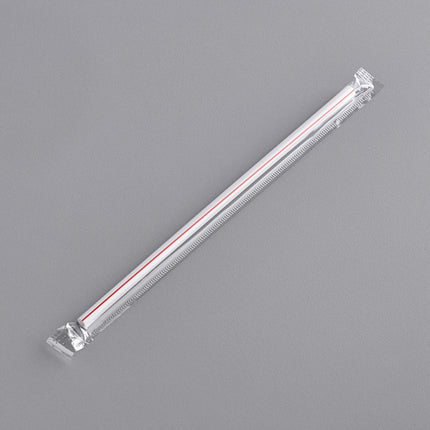 Ống hút jumbo sọc trắng đỏ có bọc Choice 20 cm - Thùng 12.000 cái