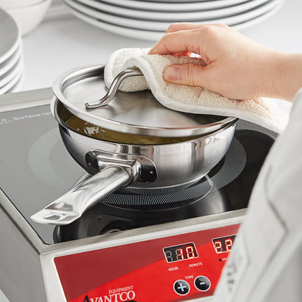Chảo nấu sốt saucier / nồi đun bơ thép không gỉ Vigor SS1 Series 0,95 lít