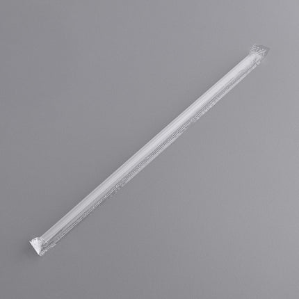 Ống hút nhựa trong mờ Choice Jumbo 25 cm (có bọc) - Hộp 500 cái
