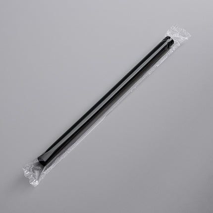 Ống hút khổng lồ Choice màu đen có bọc 22 cm - Túi 400 cái