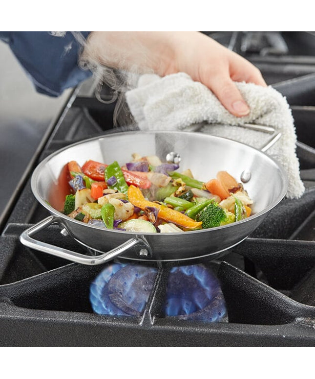 Chảo chiên thép không gỉ đáy nhôm Vigor SS1 Series 20 cm, hai tay cầm