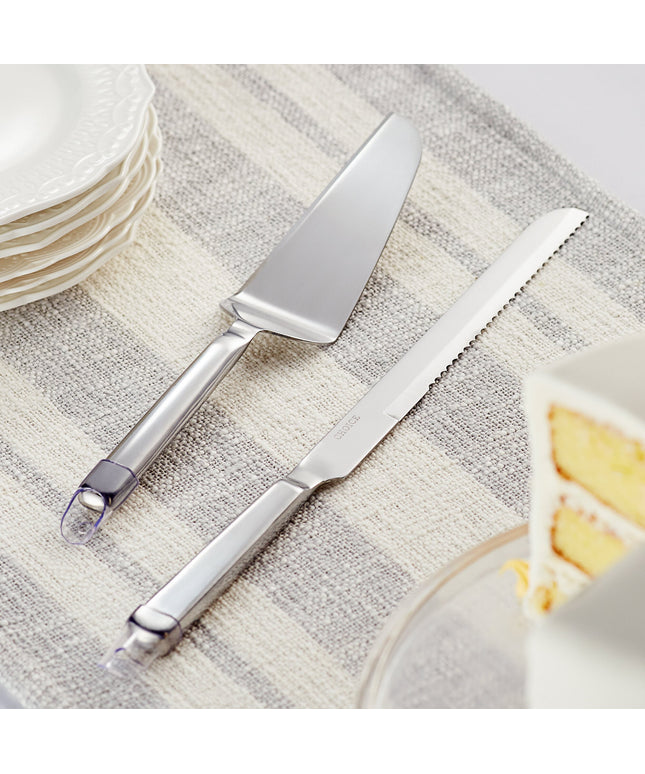 Bộ dụng cụ phục vụ bánh 2 món tay cầm rỗng thép không gỉ Choice