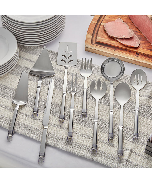 Bộ dụng cụ phục vụ tiệc buffet inox cán rỗng Choice 10 món