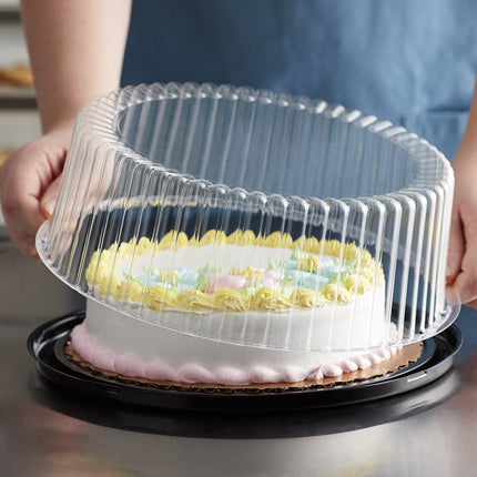 Hộp trưng bày bánh kem Choice 23 cm vòm thấp kèm nắp vòm trong - Thùng 80 cái