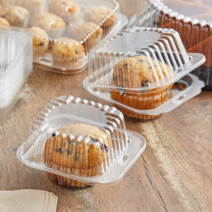 Hộp đựng cupcake / muffin 1 ngăn nhựa PET trong suốt Choice - Thùng 400 cái
