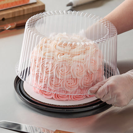Hộp trưng bày bánh vòm cao Choice 23 cm kèm nắp vòm trong - Thùng 80 cái
